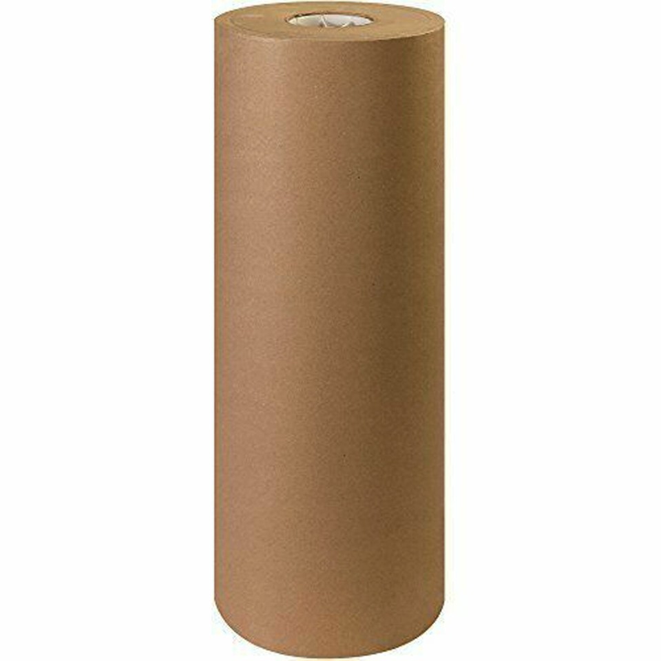24" x 900' Brown Kraft Paper Roll 40 lb Shipping Wrapping Parts Boxes