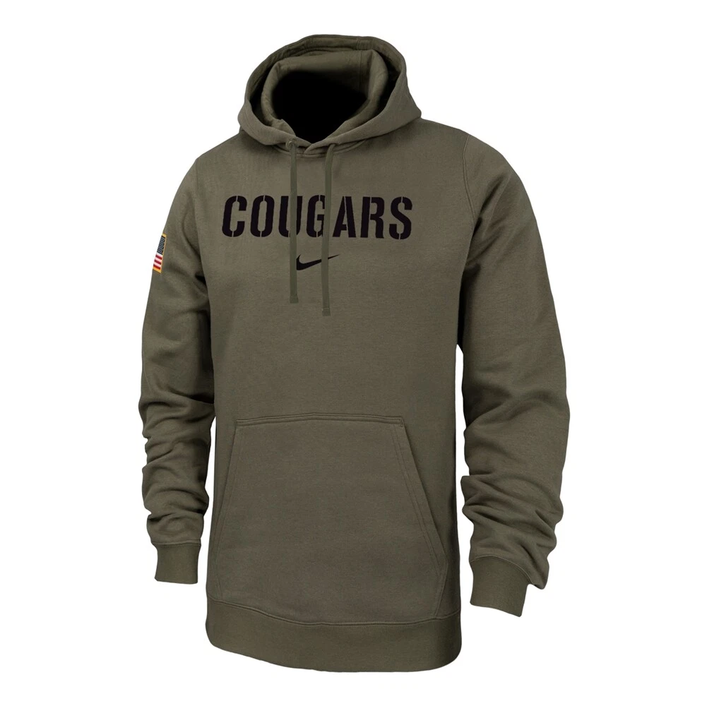 Nike Washington State Cougars Club Fleece Military Hoodie Olive