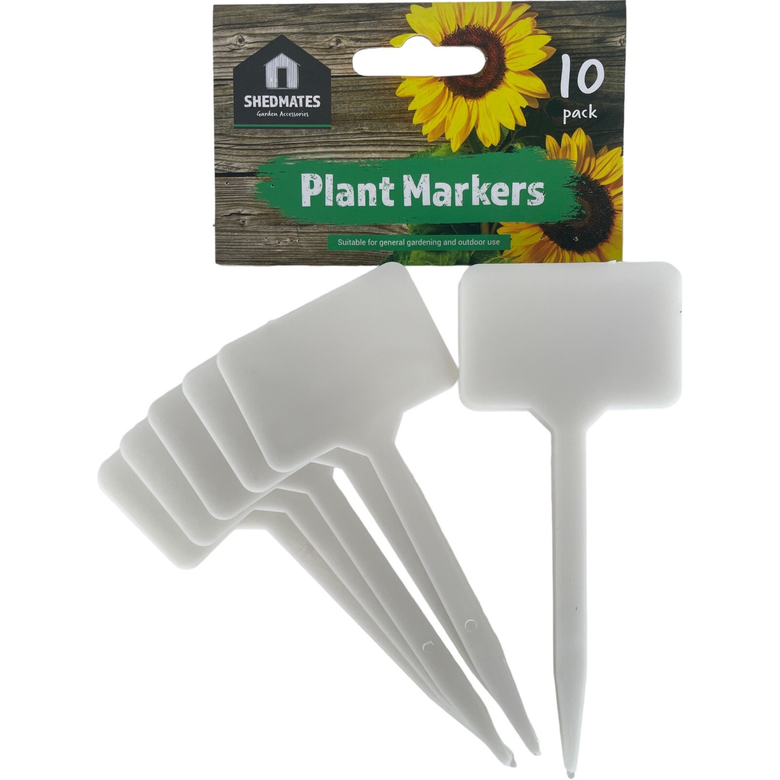 Large Plant Labels 10 Pack White Square Garden Pot Seedling Cutting