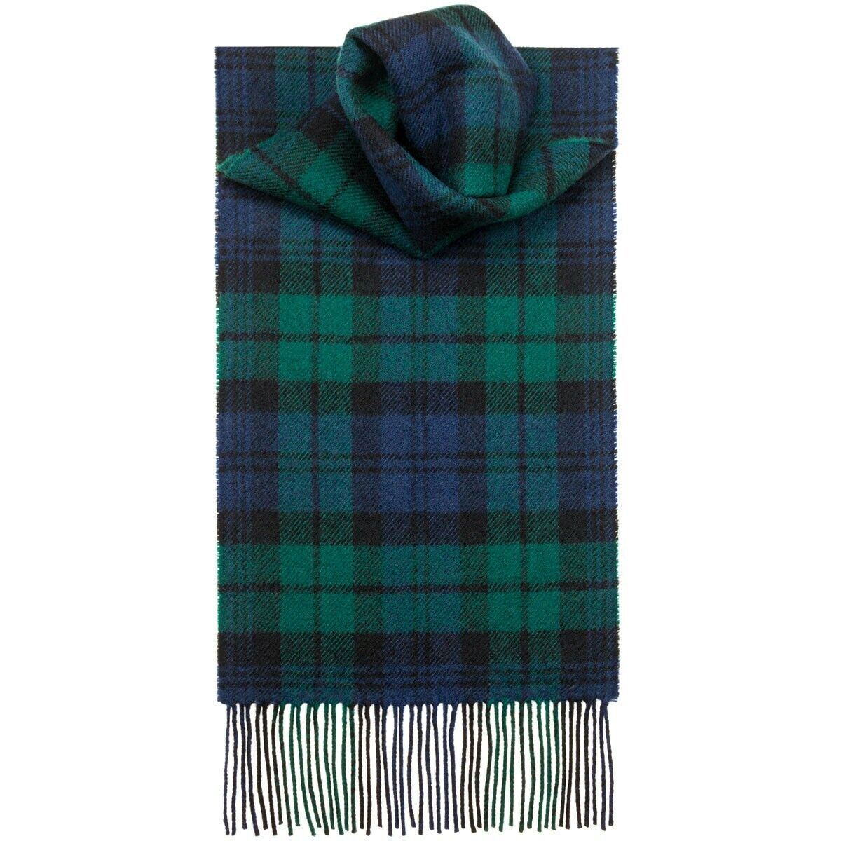 Womens Mens Winter 100% Cashmere Plaid check Scarves Wool Scarf Scotland Made 