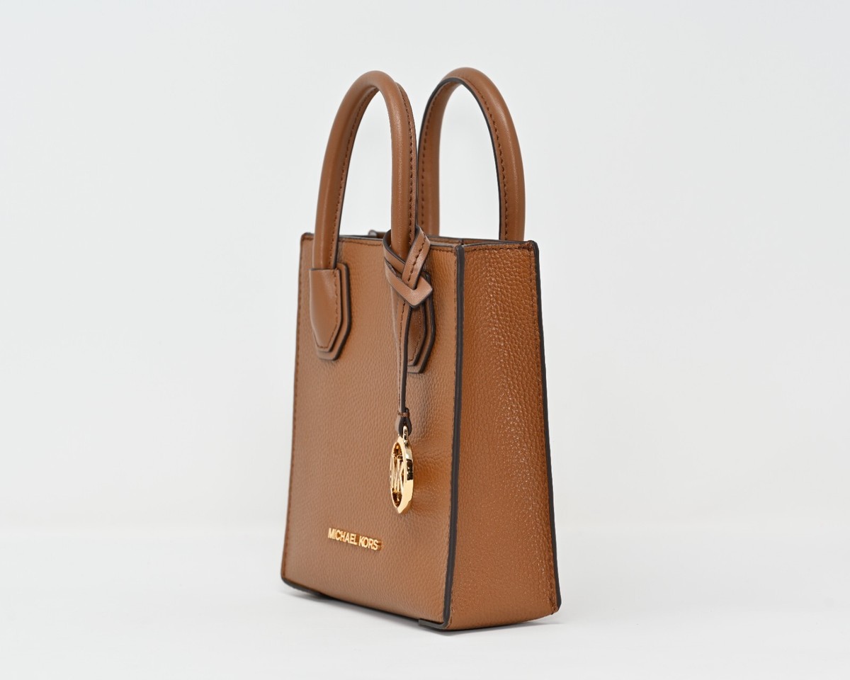 Michael Kors XS North-South Pebbled Leather Crossbody Luggage