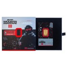 5g PAMP gold bar with red border in black box, labeled “Call of Duty Modern Warfare III 20th Anniversary Limited Edition.”