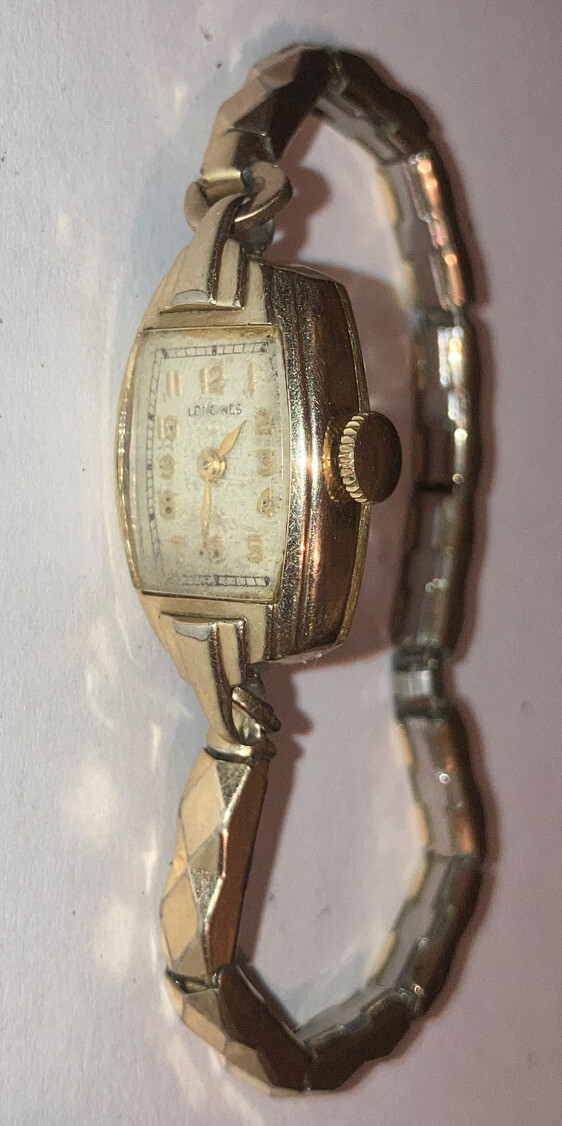 vintage Longines ladies 10k gold filled wind up watch eBay