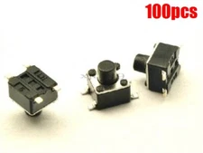 100Pcs 4.5X4.5X5MM Push Button Tact Switch Micro Switch New Ic gs