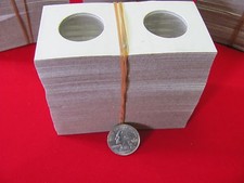 100- QUARTER Size- 2X2 "GUARDHOUSE" -Cardboard/Mylar Coin Holders- Free S/H 