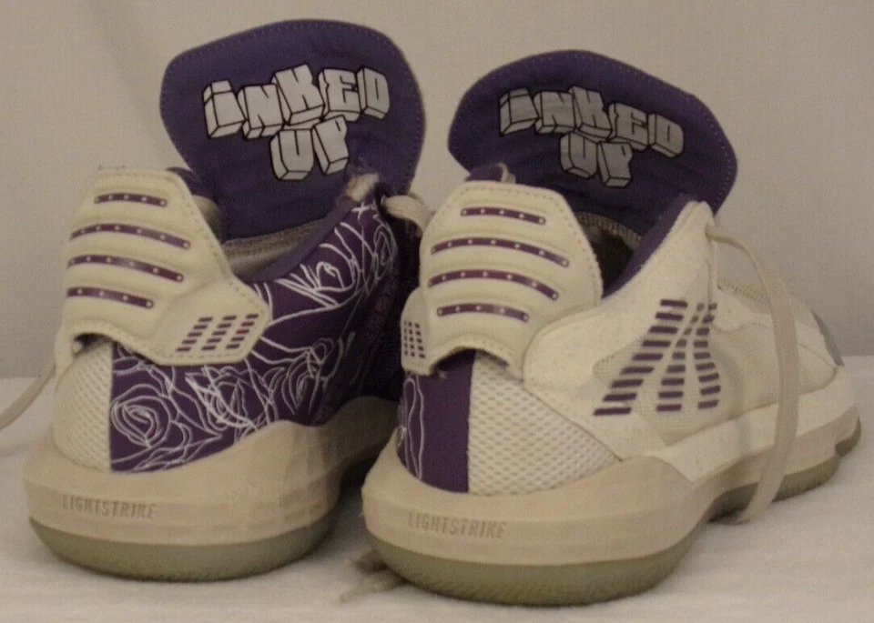 Adidas Dame 6 Weber State Basketball Shoes Tech Purple Men’s Size 7.5 - Image 2 of 4