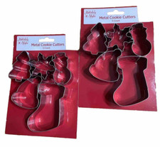 Christmas Winter Holiday 10 New Metal Cookie Cutters