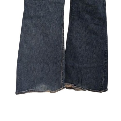 Bullhead 13R Womens Newport Skinny Flare Jeans Blue Denim Distressed Pants - Picture 9 of 14
