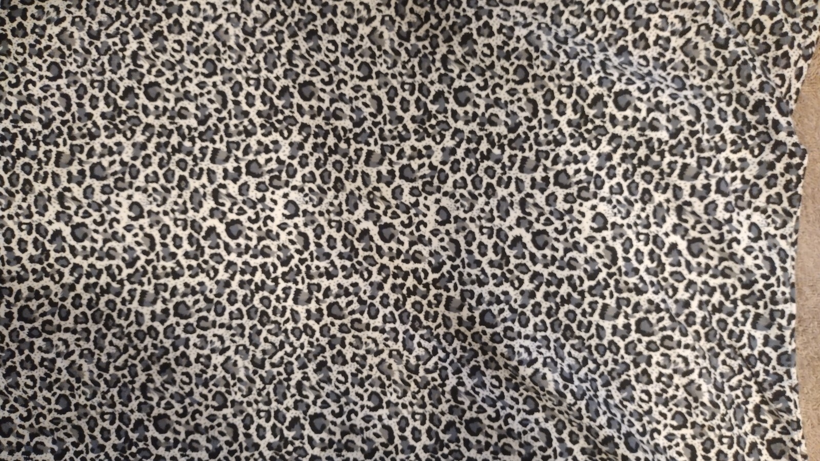 Jennifer Lauren Plus Blouse Size 4X Leopard Print Sequin V Neck 3/4 Sleeve
