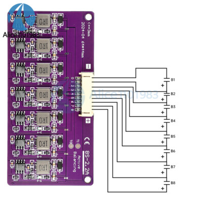 3S 4S 6S 8S 14S Li-ion Battery High-current Inductive Active Equalizer Board DIY