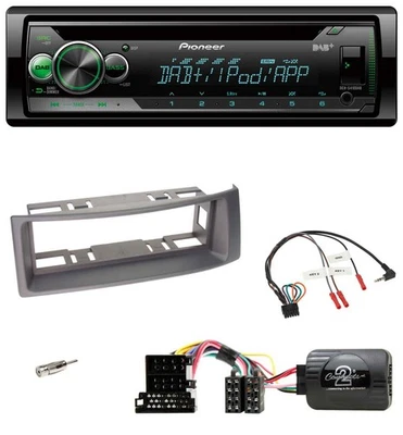 Pioneer USB MP3 DAB Lenkrad CD Autoradio für Renault Scenic 99-03 Megane grau - Bild 1 von 4
