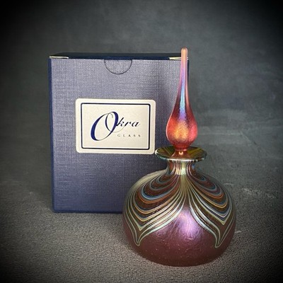 Okra Glass Studios - Iridescent Parfum Flakon - 2009 - Karinna Sellars - Originalverpackt