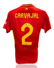 DANI CARVAJAL SIGNED SPAIN EURO 2024 HOME SHIRT (ACG CERT AG17794)