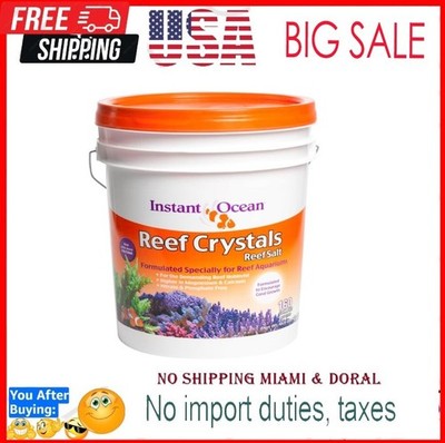 Instant Ocean Reef Crystals Reef Salt For 160 Gallons, Enriched Formulation For