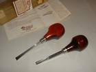 Vintage 1980s Woodcarving Set of Two Palm-Style Tools    Need to be Sharpened — photo 2