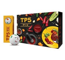TaylorMade TP5 Pix Peppers Golf Balls 1 Dozen 12 Pack Limited Edition