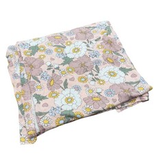 Milkberry Bamboo Pink Floral Baby Swaddling Receiving Blanket Newborn Soft