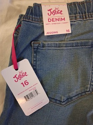 JUSTICE Young Girls Jegging s Denim Pants, Size; 16, #11