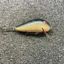 Norman Wake N Vintage Crankbait Fishing Lure - GWK-141 White Green Fleck