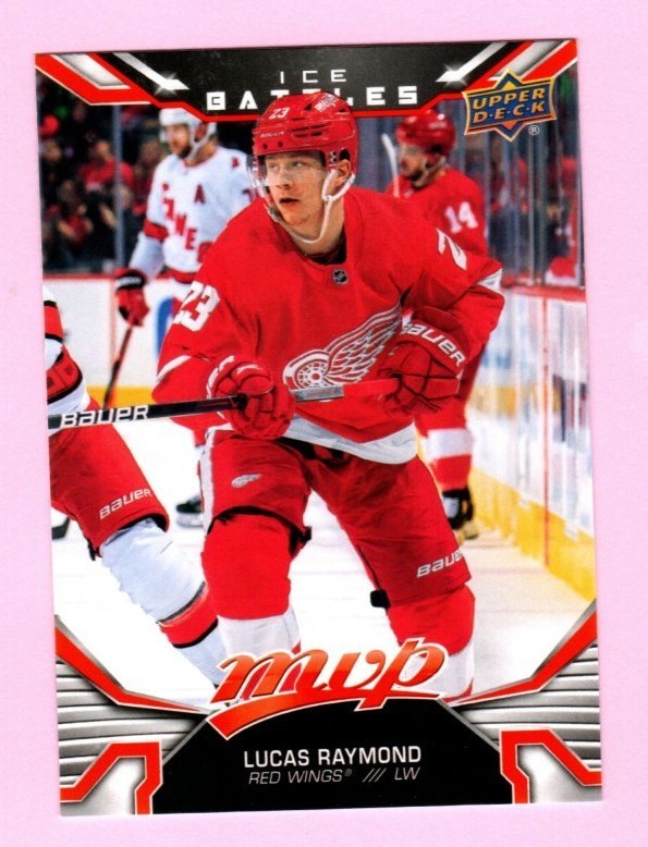 2022-23 Upper Deck MVP Ice Battles 1 Lucas Raymond - Detroit Red Wings