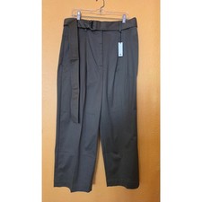 Banana Republic Olive green pleated belted pants Size 12 NWT