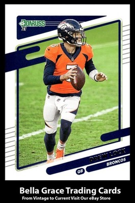 2021 Donruss Drew Lock #179 Denver Broncos NFL Football