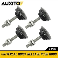 Push Button Quick Release Hood Pins Bonnet Lock Clip Latch Bumper 4 of Pack