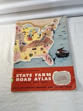 Vintage 1981, 1980 Rand McNally STATE FARM INS. Road Atlas Map USA Mexico Canada