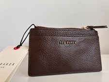 Ted Baker purse Card Holder genuine pocket  zip leather  new season NEW