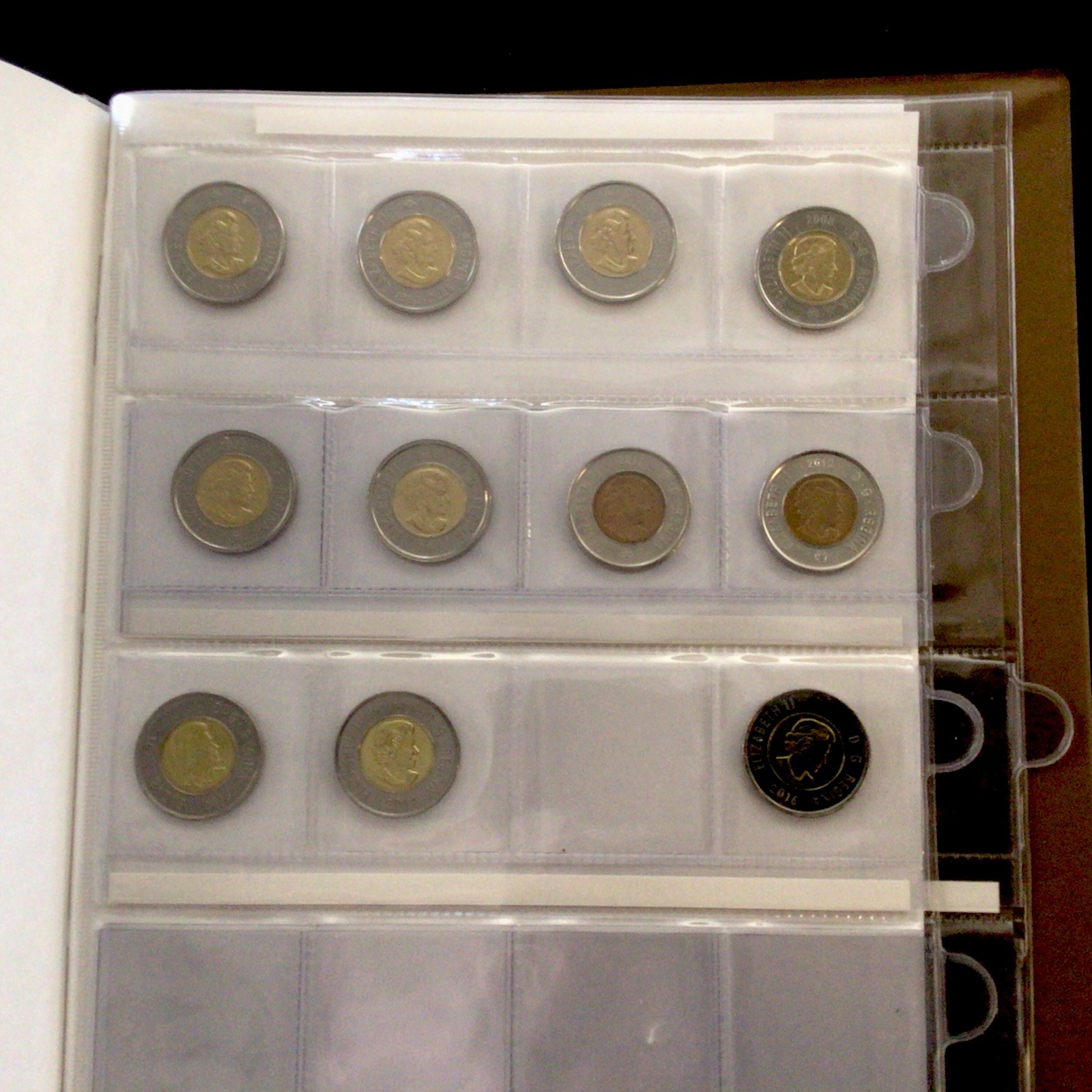 Canada Dollars 1935-1986 Uni-Safe Book! With 56 Coins 1965-2016! ENN Coins