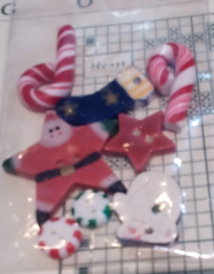 Shepherd's Bush Good Yule cross stitch. Buttons for Welcome Christmas pattern - Image 2 of 2