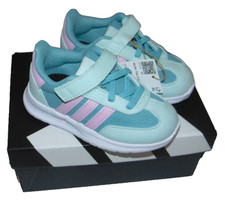 NWB Toddler Girls ADIDAS Run 70s 2.0 EL 1 Sneakers Size 5K Super Cute FS: