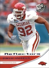 2007 Press Pass Reflectors Blue #24 Jamaal Anderson Rookie Card RC . rookie card picture