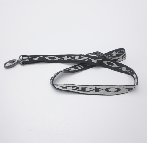 Vintage Oakley Lanyard Neck ID Badge Holder Key Chain Black 19"
