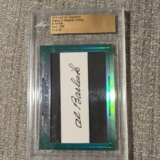 Leaf 2015 Cut Signature History of Baseball Al Barlick Cut Auto #13/50