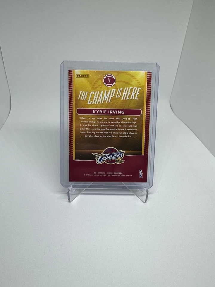 2017-18 Panini Donruss - The Champ Is Here Kyrie Irving #2 - Image 2 of 2