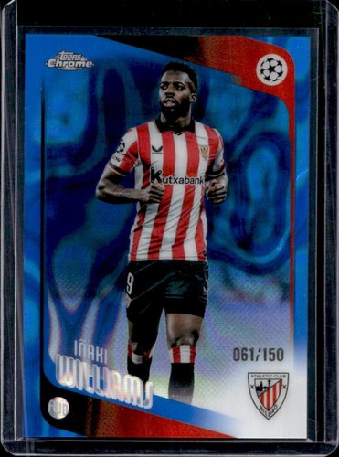2025-26 Topps Chrome UEFA Inaki Williams Blue Lava Refractor #/150 Athletic Club