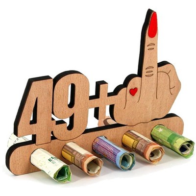 Lustiges Geldgeschenk zum 50. Geburtstag - Originelles Holzdesign
