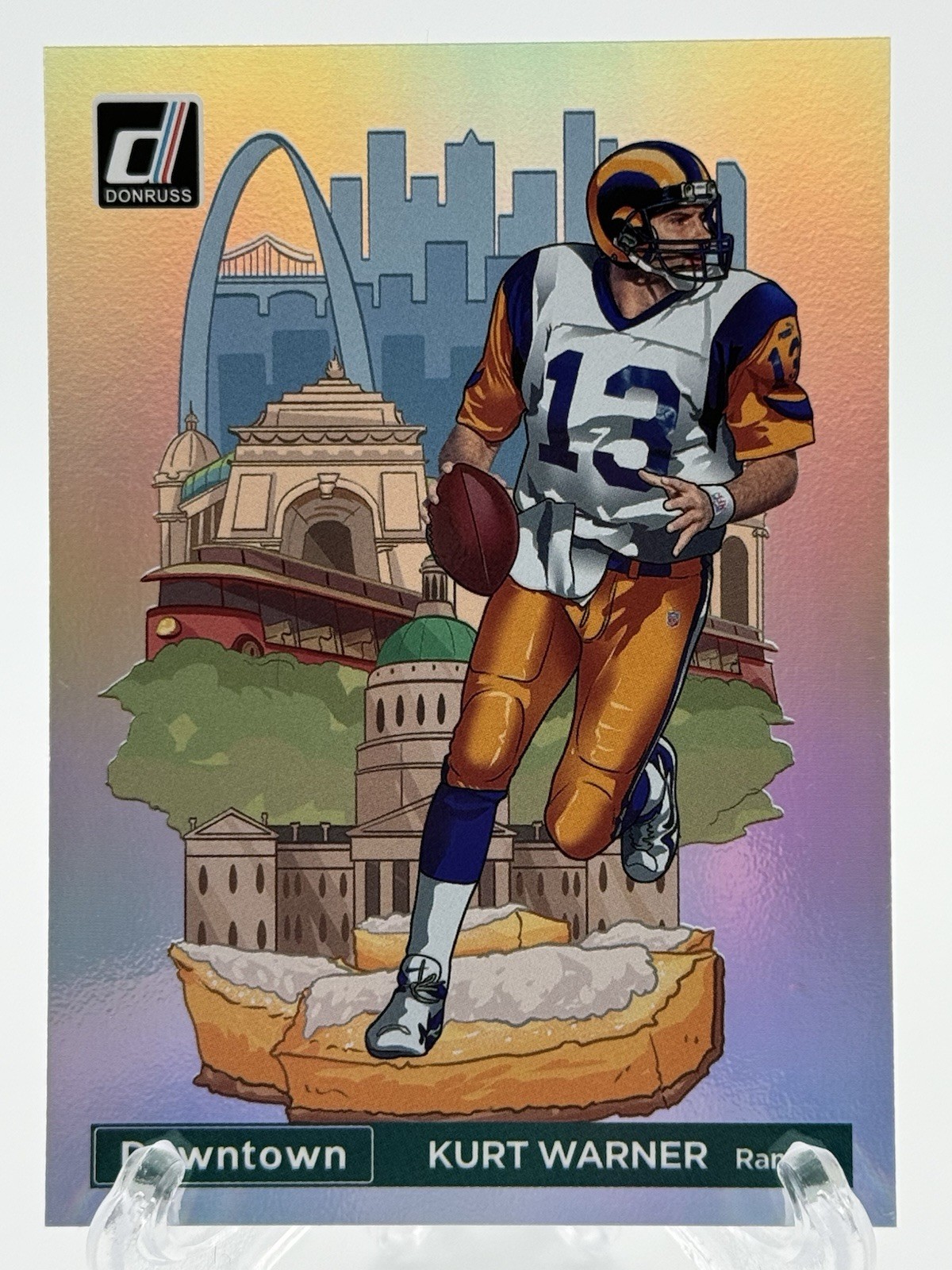 2022 Panini Donruss Football - Downtown Kurt Warner #DT-KW Rams HOF