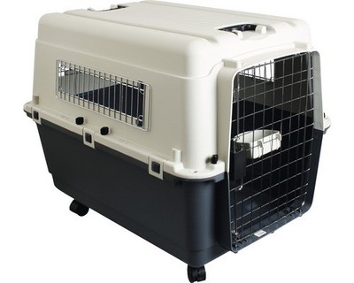 Transportbox Nomad Gr. L inkl. Rollen 81 x 56 x 59 cm grau-weiß, max belastbar 2