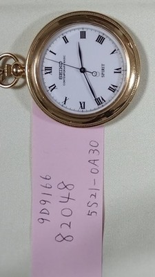 Vintage 1989 Seiko Pocket Watch Spirit 5S21-0A30 Sweep Quartz Mens