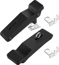 2 Pieces Rubber Latch Flexible Front Storage Rack 4 Inch with Hole, over Center