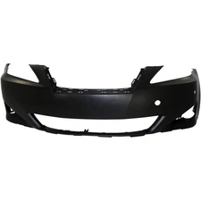 Front Bumper Cover For 2006-2008 Lexus IS250 IS350 Primed With Fog Light Holes