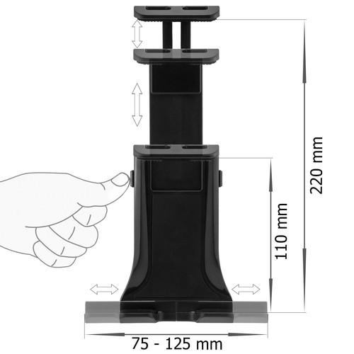 Autohalterung Armaturenbrett Auto KFZ Halter Halterung Apple iPad Mini Pro Air - Afbeelding 4 van 9