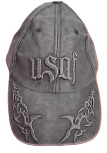 Vintage U.S. AIR FORCE USAF TEXT WITH TRIBAL EGGS Military Ball Cap *4I