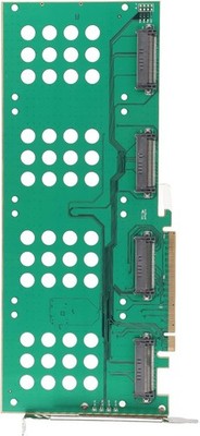 NVMe to PCIe Adapter. 4 NVMe to x16 PCIe for 2.5 in drives. SFF-8639 Interface