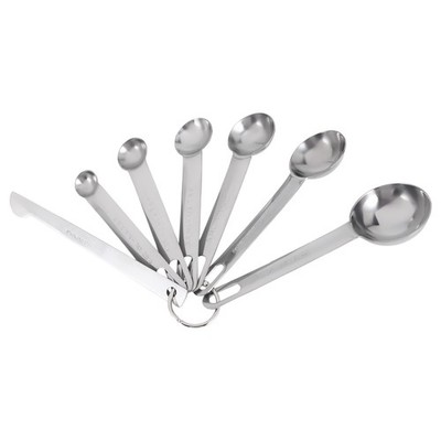 Messbecher Set aus Stahl, Löffel, Löffel, 6er Set mit Wasserwaage2706