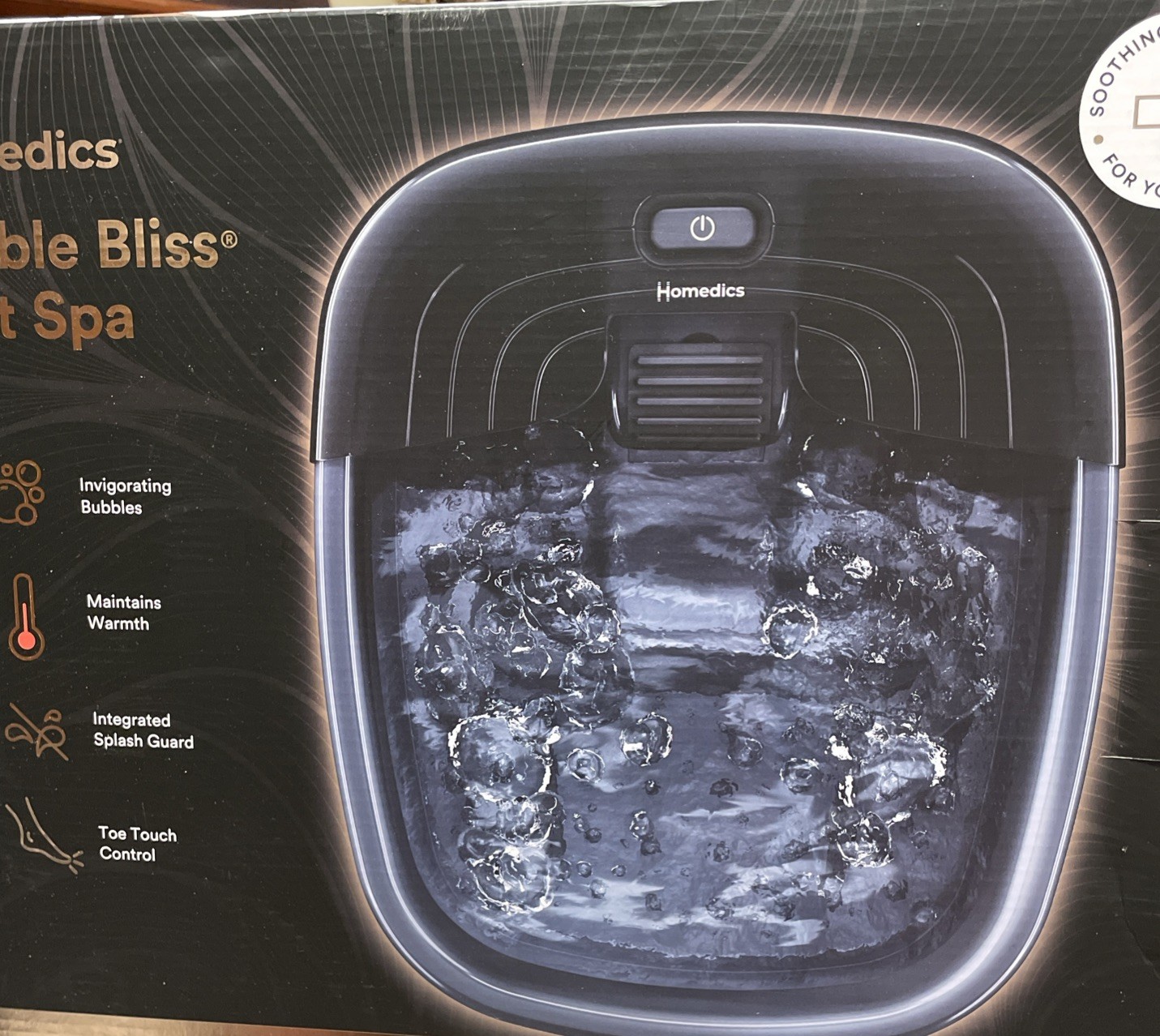 HoMedics Bubble Bliss Foot Spa-Brand New!