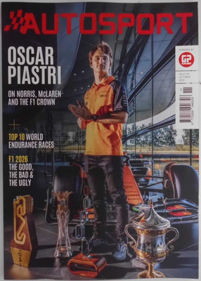 Autosport Magazin Oktober 2025 Oscar Piastri auf Norris McLaren & F1 Krone