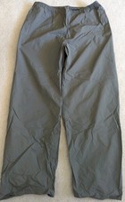 Columbia Waterproof PVC Nylon Rain Pants Men 2XL XXL Gray Pocket Elastic Waist